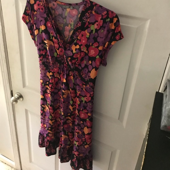 Purple and Pink Floral Dress - Picture 3 of 7